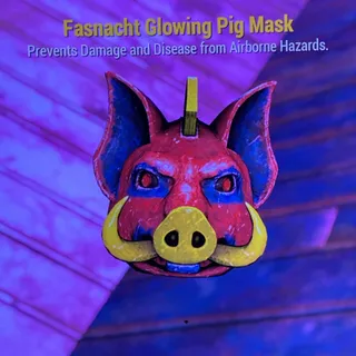 Glowing Pig Mask