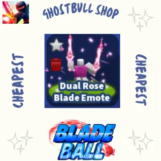 Dual rose blade emote blade ball