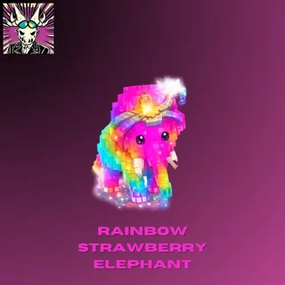 Rainbow Strawberry Elephant