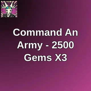 Command An Army - 2500 Gems X3