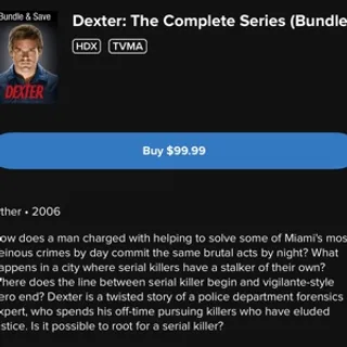 DEXTER - The Complete Series / HD FANDANGO