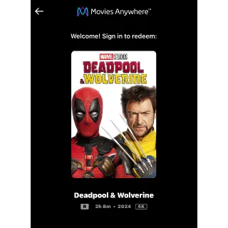 Deadpool & Wolverine (2024) / 🇺🇸 / 4K UHD MA