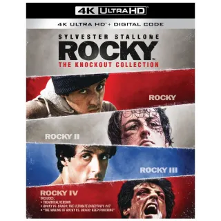 ROCKY The Knockout 4-Movie Collection / 1df9🇺🇸 / 4K UHD VUDU