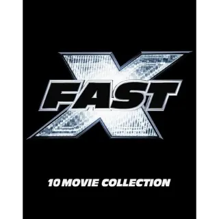 FAST & FURIOUS 10-Movie / 🇺🇸 / INCLUDES F9 and FAST X / HD MOVIESANYWHERE