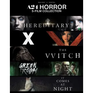 A24 Horror 5-Movie / 0j12🇺🇸 / Hereditary + X (2022) + The Witch + Green Room + It Comes At Night