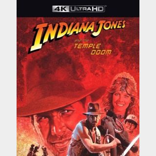 Indiana Jones and THE TEMPLE OF DOOM (1984) / 4796🇺🇸 / 4K UHD ITUNES