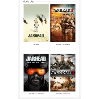 Jarhead 4-Movie Collection / 🇺🇸 / HD MOVIESANYWHERE