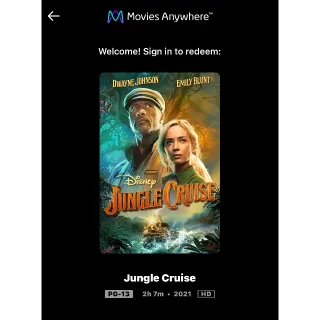 Jungle Cruise (2021) / 488n🇺🇸 / HD MOVIESANYWHERE