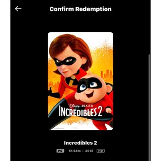 Incredibles 2 (2018) / HD MOVIESANYWHERE