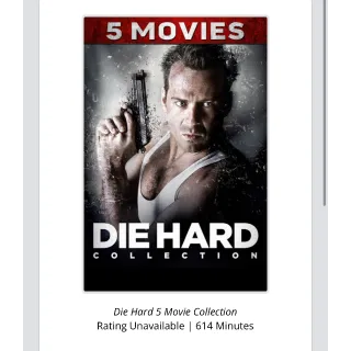 DIE HARD 5-MOVIE LEGACY COLLECTION / 🇺🇸 / HD MOVIESANYWHERE, HD VUDU