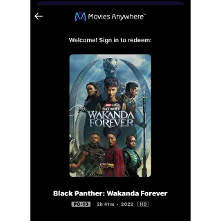 Black Panther: Wakanda Forever (2022) / 6qv0🇺🇸 / HD MOVIESANYWHERE