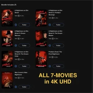 A Nightmare on Elm Street 7-Movie Collection / 🇺🇸 / 4K MA / 4K FANDANGOATHOME