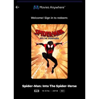 Spider-Man: Into the Spider-Verse (2018) / 🇺🇸 / SD MOVIESANYWHERE 