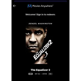 The Equalizer 2 (2018) / 🇺🇸 / SD MOVIESANYWHERE