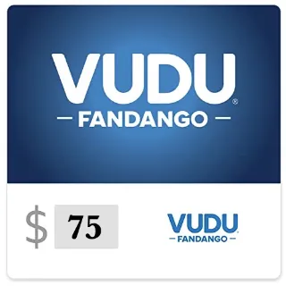 $75 VUDU eGift Card / 807🇺🇸 / BALANCE $75