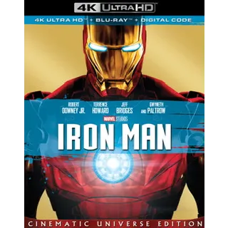 Iron Man (2008) / jxy9🇺🇸 / 4K UHD MOVIESANYWHERE