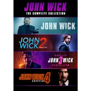JOHN WICK 1-4 / z4f5🇺🇸 / HD VUDU Chapter 1, 2, 3, 4 / HD VUDU