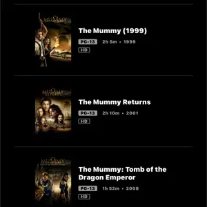 THE MUMMY TRILOGY / 🇺🇸 / includes part 1, 2, 3 / HD MOVIESANYWHERE