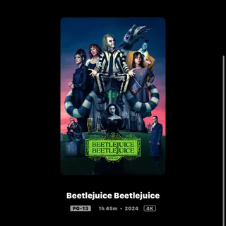 Beetlejuice Beetlejuice / 4K MOVIESANYWHERE
