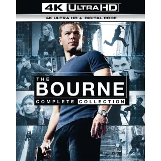 The BOURNE ULTIMATE 5-Movie / 🇺🇸 / Identity, Supremacy, Ultimatum, Legacy, Jason Bourne / 4K UHD ITUNES