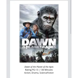 Dawn of the Planet of the Apes (2014) / 3xj7🇺🇸 / 4K UHD ITUNES