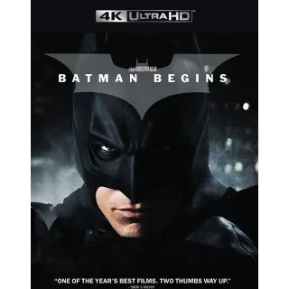 Batman Begins (2005) / q2b9🇺🇸 / 4K UHD MOVIESANYWHERE