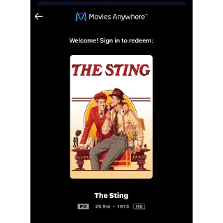 The Sting (1973) / 🇺🇸 / HD MOVIESANYWHERE 