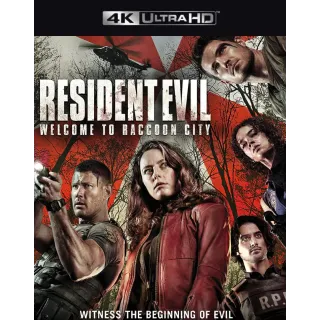 Resident Evil: Welcome to Raccoon City (2021) / 🇺🇸 / 4K UHD MOVIESANYWHERE