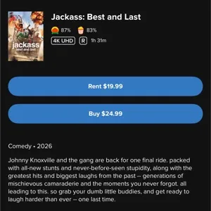 JACKASS BEST AND LAST / 🇺🇸 / 4K FANDANGO
