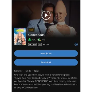 Coneheads / 🇺🇸 / 4K FANDANGO
