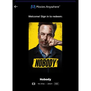 Nobody (2021) / 🇺🇸 / HD MOVIESANYWHERE