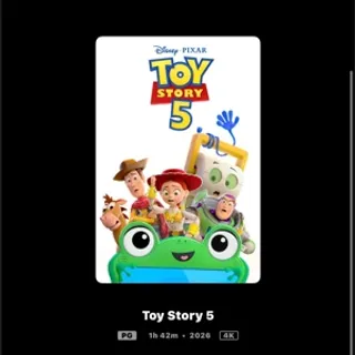 Toy Story 5 / 4K MOVIESANYWHERE