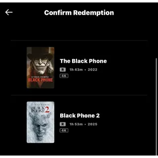 The Black Phone and The Black Phone 2 / 4K MOVIESANYWHERE