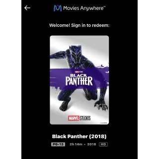 Black Panther (2018) / 4rtj🇺🇸 / HD MOVIESANYWHERE