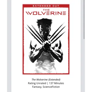 The Wolverine (2013) / 8tu7🇺🇸 / THEATRICAL AND UNLEASHED EXTENDED / HD VUDU