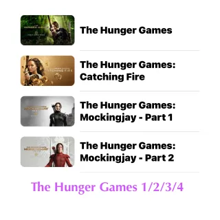 THE HUNGER GAMES 4-Movie Collection / 🇺🇸 / 4K UHD ITUNES