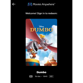 Dumbo (1941) / 🇺🇸 / HD MOVIESANYWHERE