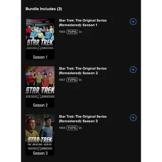 STAR TREK THE ORIGINAL SERIES / HD FANDANGO