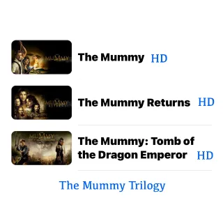 The Mummy Trilogy - Part 1, 2, 3 / 🇺🇸 / HD MOVIESANYWHERE