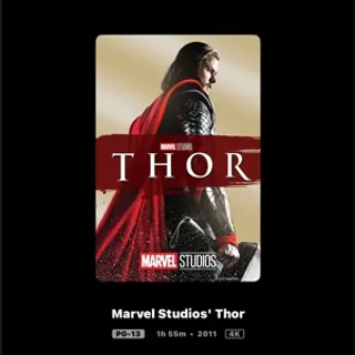 Thor (2011) / 4K MOVIESANYWHERE