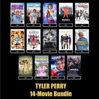 Tyler Perry’s 14-Movie Bundle / HD MOVIESANYWHERE / HD FANDANGO