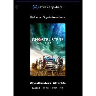 Ghostbusters: Afterlife (2021) / esq9🇺🇸 / HD MOVIESANYWHERE 