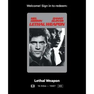 Lethal Weapon (1987) / jq1🇺🇸 / HD MOVIESANYWHERE