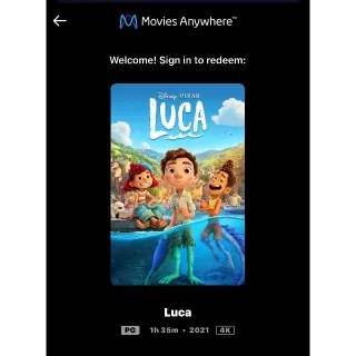 Luca (2021) / 7jbh🇺🇸 / 4K UHD MOVIESANYWHERE 