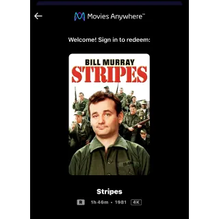 Stripes (1981) / 🇺🇸 / 4K UHD MOVIESANYWHERE 