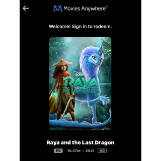 Raya and the Last Dragon (2021) / r6cv🇺🇸 / HD MOVIESANYWHERE