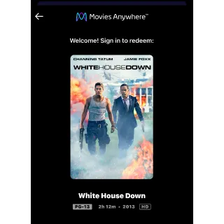 White House Down (2013) / 🇺🇸 / HD MOVIESANYWHERE 