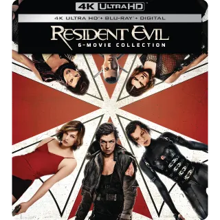 RESIDENT EVIL 6-Movie Collection / 🇺🇸 / 4K UHD MOVIESANYWHERE, 4K UHD VUDU