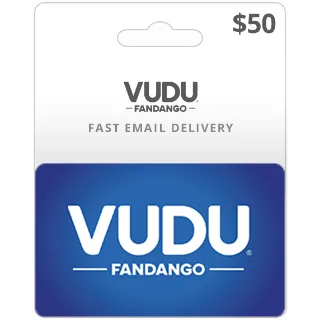 $50 VUDU eGift Card / 77/26🇺🇸 / BALANCE $50