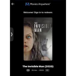 The Invisible Man (2020) / 🇺🇸 / HD MOVIESANYWHERE